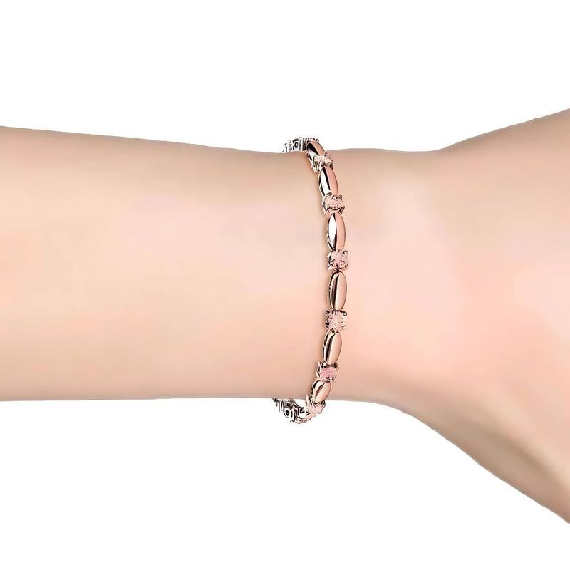 MGJ Austrian Crystal Row Bracelet & Earrings Set